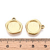 304 Stainless Steel Pendant Cabochon Settings X-STAS-T067-70B-G-3