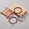 4Pcs 4 Style Natural Mixed Gemstone Beaded Stretch Bracelets Set BJEW-JB08878-2