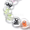 Handmade Evil Eye Lampwork Beads Strands LAMP-F035-15C-3