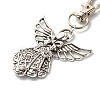 Angel & Fairy Tibetan Style Alloy Keychain HJEW-JM00560-01-2