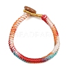 Handwoven Gradient Braided Polyester Cord Pendant Decorations HJEW-F026-01B-2