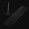Iron Collapsible Big Eye Beading Needles ES001Y-S-125mm-01-2