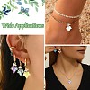 11Pcs 11 Colors Brass with K9 Glass Charms KK-CJ0004-07-7