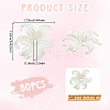 80Pcs Opaque Acrylic Bead Caps OACR-PA0001-21-2