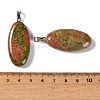 Natural Unakite Pendants GG-CBACB71-01P-01-3