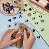 60 Sets 30 Styles Plastic Craft Eyes KY-PH0002-20-3