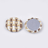 Handmade Straw Woven Cabochons WOVE-S119-09A-03-2