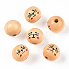 Natural Wood European Beads LS-X-WOOD-S055-16A-1