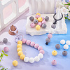 50Pcs Food Grade Eco-Friendly Silicone Beads SIL-TA0002-89G-6