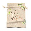 Rectangle Cloth Packing Pouches ABAG-WH0038-03-2