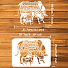 Plastic Drawing Painting Stencils Templates DIY-WH0396-529-2