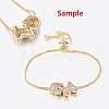 Brass Micro Pave Grade AAA Cubic Zirconia Pendants ZIRC-P030-06G-NR-3