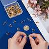 30 Pairs 925 Sterling Silver Clip-on Earring Findings STER-PH0005-01G-3