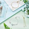 12Pcs 3 Colors Brass Box Chain Slider Bracelet Making KK-NB0001-79-4