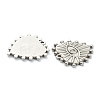 304 Stainless Steel Pendant Cabochon Settings for Enamel STAS-P279-38P-2