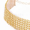 7 Row Crystal Rhinestone Choker Necklace NJEW-F289-01B-G-2