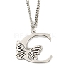 201 Stainless Steel Necklaces NJEW-Q336-01C-P-1