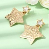 304 Stainless Steel Rhinestone Stud Earrings SA-CBAF6AD-24G-2