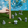 7Pcs 6 Styles Resin & PVC Statues DJEW-NB0001-55-3