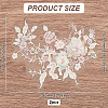 3D Flower Beading Polyster Embroidery Ornaments Accessories DIY-WH0622-001A-2
