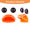 GOMAKERER 20Pcs Plastic Doll Duck Craft Mouth & 40Pcs Craft Eyes Cabochons FIND-GO0001-17-3