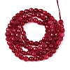 Dyed Natural White Jade Beads Strands G-T139-4mm-60-09-2