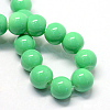 Baking Paint Glass Round Bead Strands DGLA-Q020-8mm-07-2