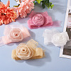 4Pcs 4Colors Cloth Rose Ribbon Chokers FIND-TA0002-27-8