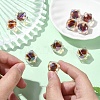 10Pcs Two Tone UV Plating Rainbow Iridescent Acrylic Beads TACR-YW0002-33F-5