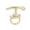 Brass Toggle Clasps KK-C048-06G-2