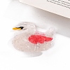 Red Creative PVC Claw Hair Clips PW-WG200BC-05-1