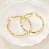 Brass Hoop Earrings EJEW-B117-06E-G-1
