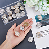 20Pcs 2 Colors 1-Hole ABS Plastic Shank Buttons BUTT-HY0001-06-3