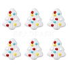 6Pcs Handmade Bumpy Glass Beads Strands LAMP-FS0001-16E-1