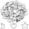 120Pcs 3 Styles 304 Stainless Steel Pendant Cabochon Settings STAS-UN0020-85P-1
