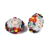 Handmade Lampwork & Brass Core European Beads LAMP-N044-06S-01-3