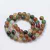 Natural Peacock Green Agate Beads Strands G-S259-16-12mm-2