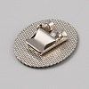 Tibetan Style Zinc Alloy Bolo Tie Slides Clasp Cabochon Settings FIND-WH0260-37G-AS-2