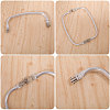Zinc Alloy Tube Bag Flex Frames DIY-WH0581-47B-5