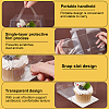 Foldable Transparent Plastic Single Cake Gift Packing Box CON-WH0084-42A-5