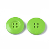 4-Hole Spray Painted Wooden Buttons X-BUTT-T006-015-2