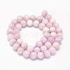 Round Natural Kunzite Beads Strands G-K068-26-10mm-2