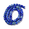 Handmade Lampwork Chevron Beads Strands LAMP-K041-01B-08-3