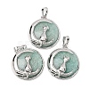 Natural Amazonite Pendants GG-CBA0251-10J-P-1