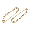 Ion Plating(IP) 304 Stainless Steel Safety Pins Brooch Findings STAS-K252-05C-G-2