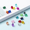 18 Colors Transparent Crackle Glass Beads CCG-X0011-02-6x8mm-4