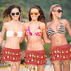 Polyester Tassel Fringe Trimming AJEW-WH0651-70C-6