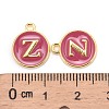 Golden Plated Alloy Enamel Charms ENAM-S118-08Z-3
