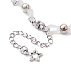 Alloy & Silicone Link Chain Bracelets BJEW-JB09984-01-4