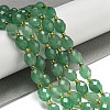 Natural Gemstone Green Aventurine Beads Strands G-N342-56-2